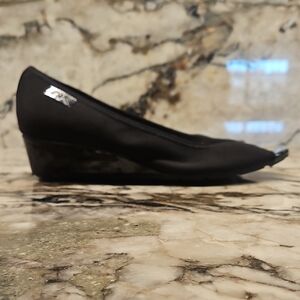 Anne Klein Sport Wedge Peep Toe 10